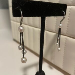 David Yurman pearl drop earrings